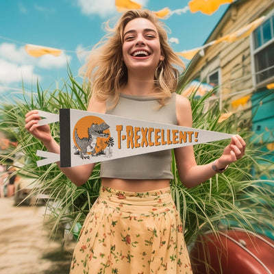 T-Rexcellent Felt Pennant