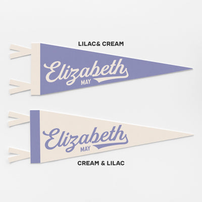 Custom Classic Name Felt Pennant