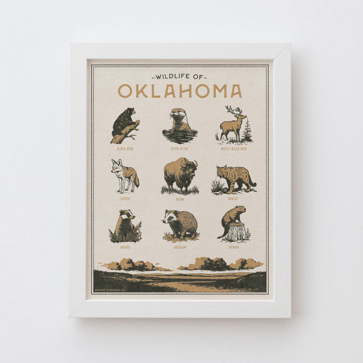 Oklahoma Wildlife Print