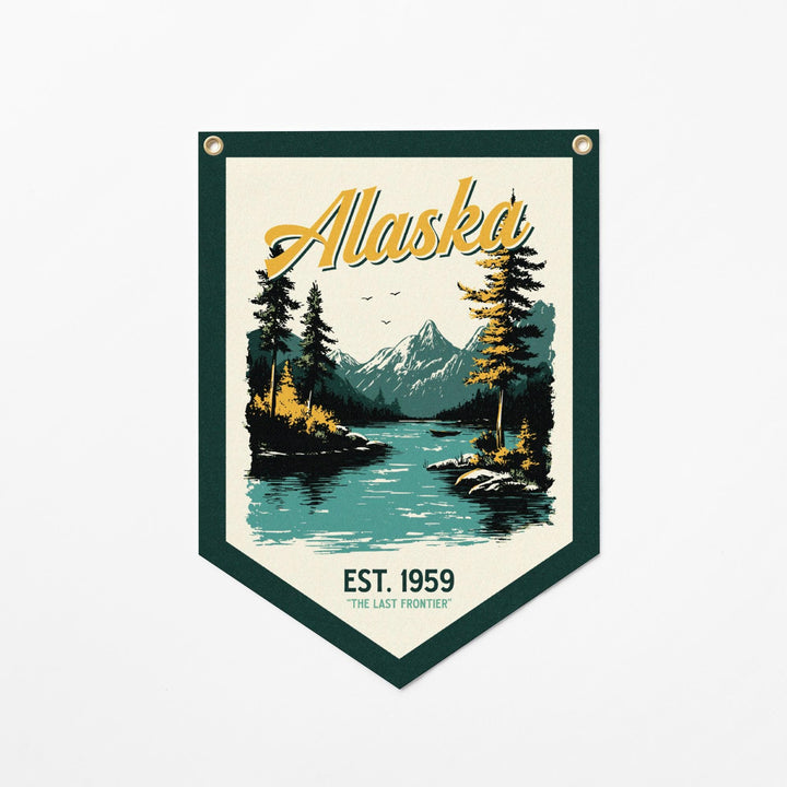 Alaska Felt Camp Flag