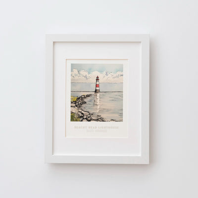 Beachy Head Lighthouse East Sussex UK Wall Art Print