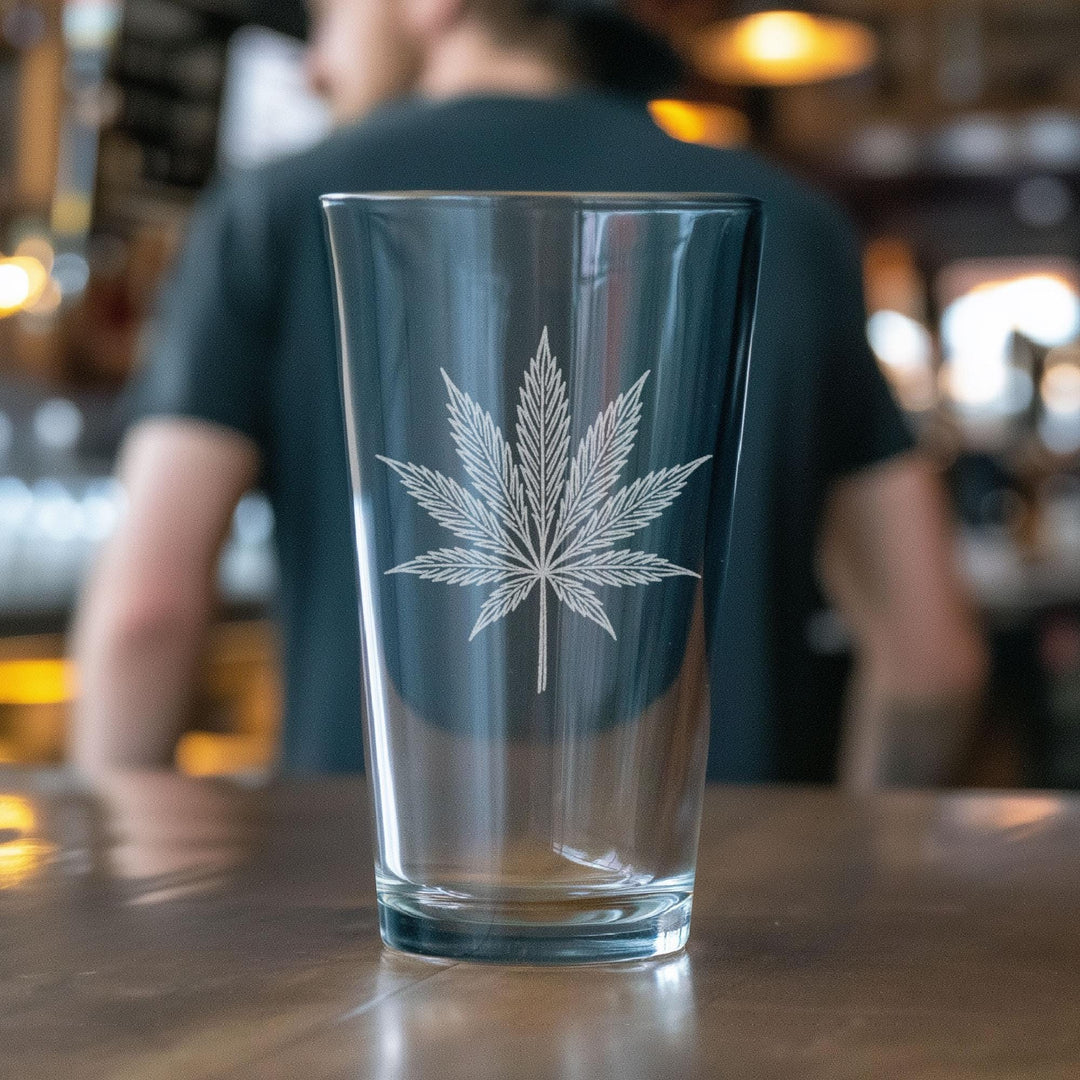 Cannabis Leaf Glasses