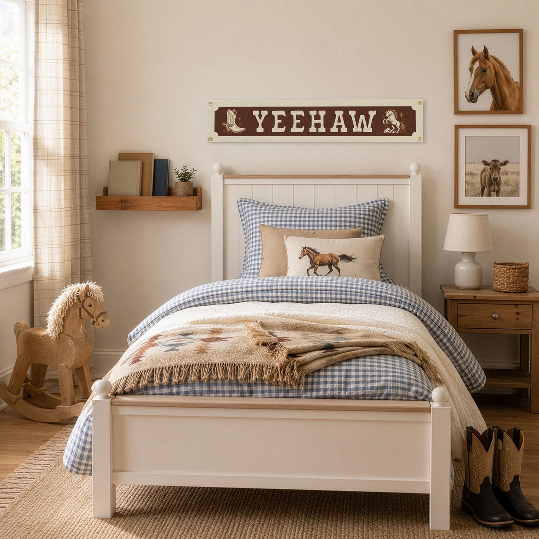 Yeehaw Felt Banner