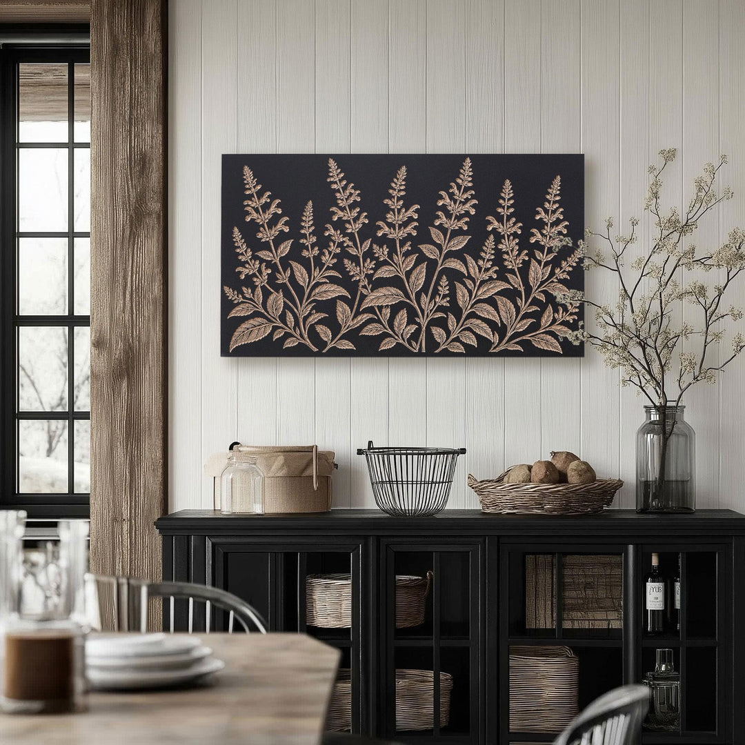 Salvia Engraved Birch Art Panel