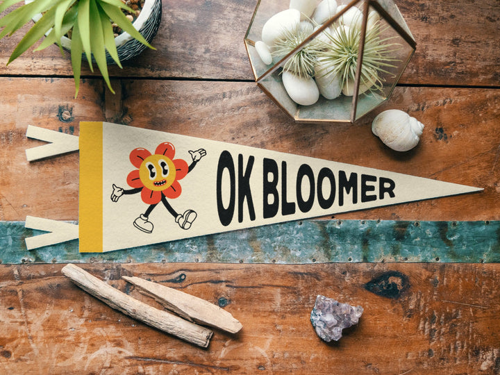OK Bloomer Mini Pennant Felt Pennant
