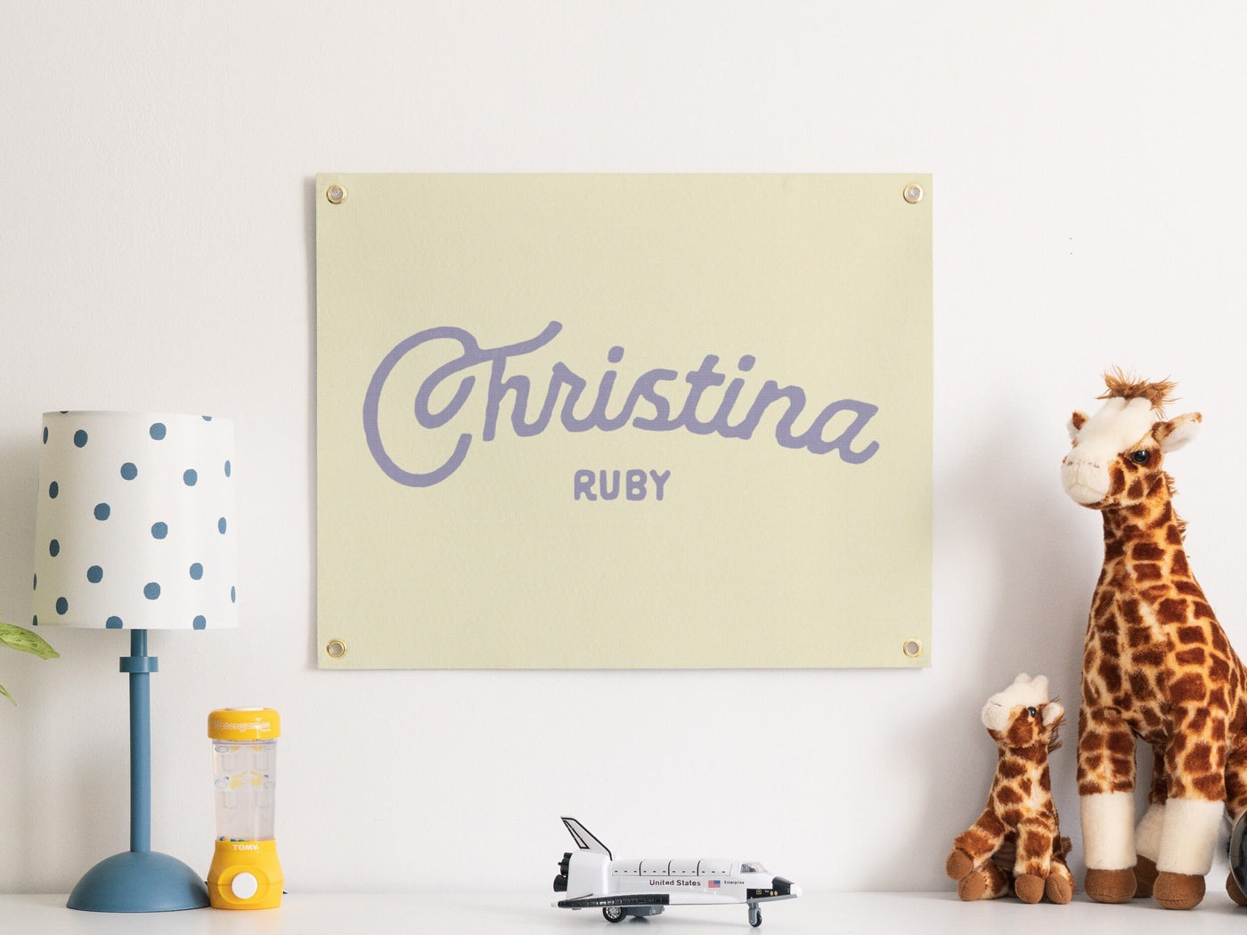 Personalized Heritage Name Sign Felt Banner