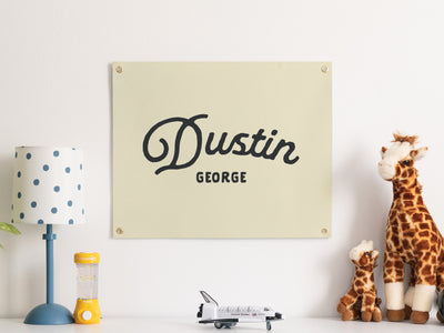 Personalized Heritage Name Sign Felt Banner