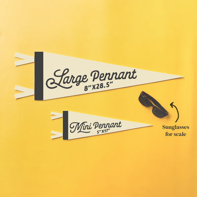 Personalized Heritage Wedding Sign Felt Pennant