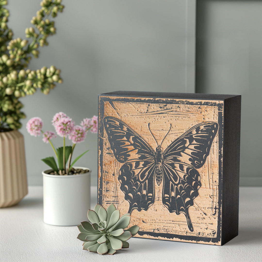Butterfly Engraved Illustration