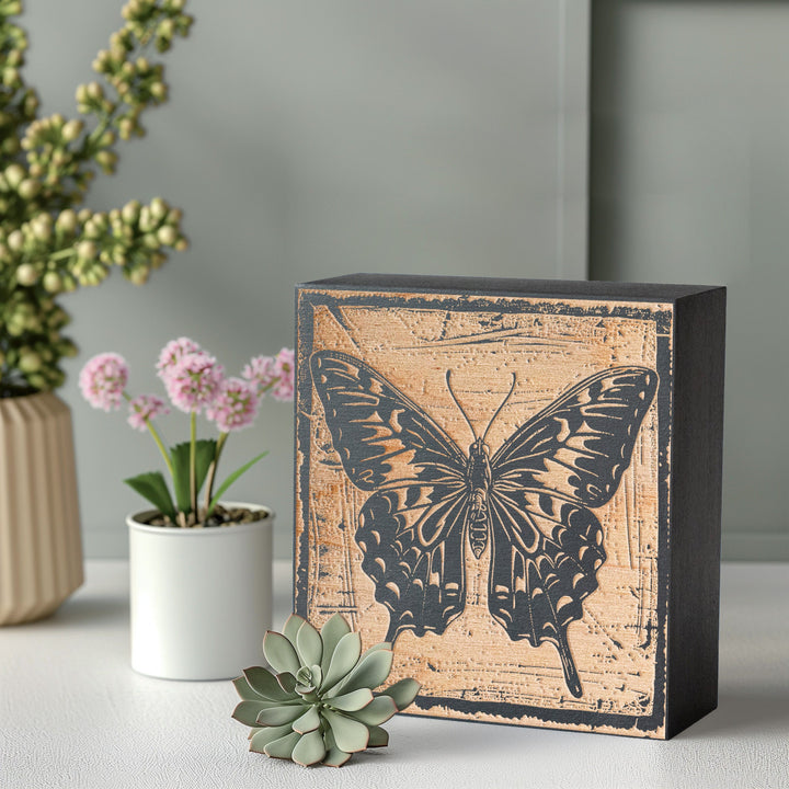 Butterfly Engraved Illustration
