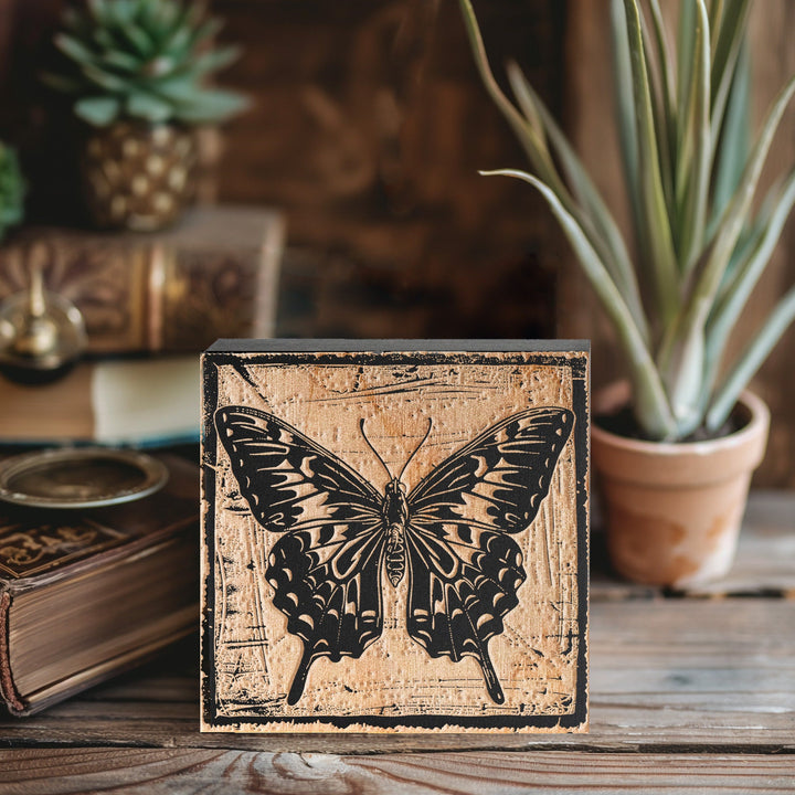 Butterfly Engraved Illustration