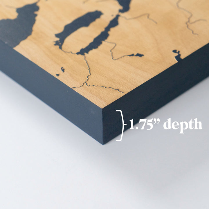 Piedmont Lake, Ohio Lake Map