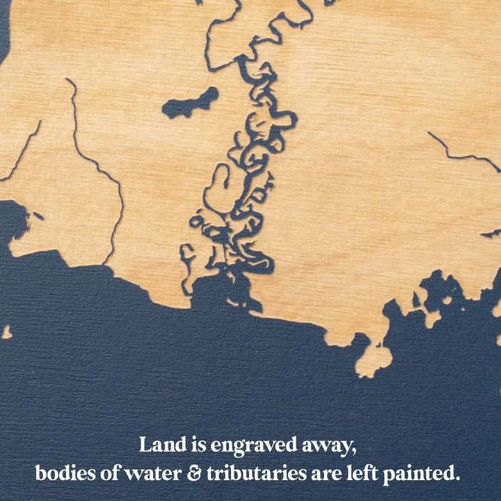 Flathead Lake, Montana Lake Map