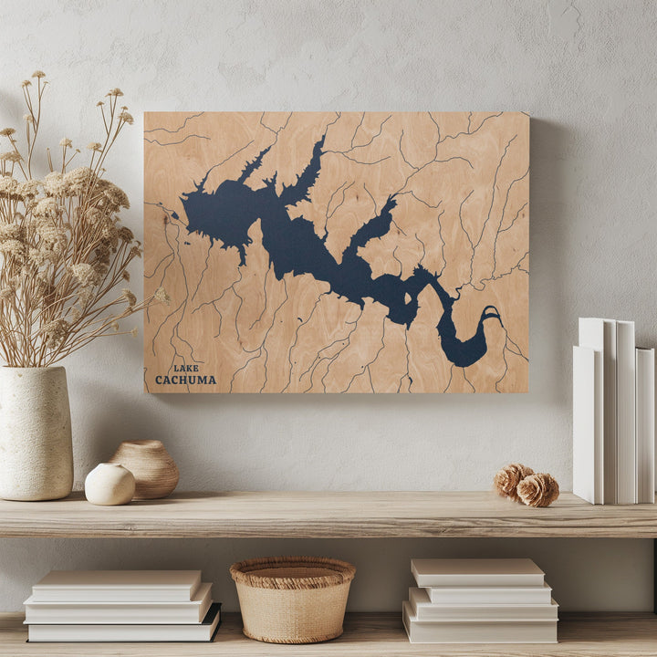 Lake Cachuma, California Lake Map