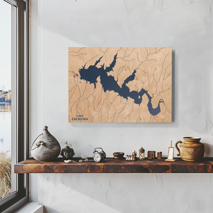 Lake Cachuma, California Lake Map