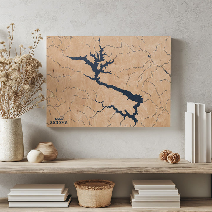 Lake Sonoma, California Lake Map