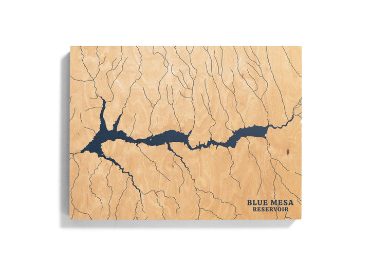 Blue Mesa Reservoir, Colorado Lake Map