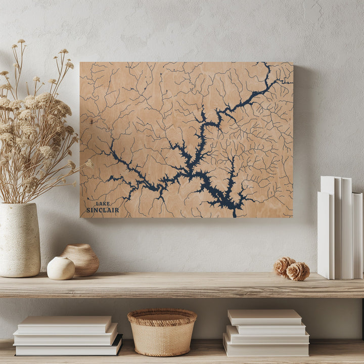 Lake Sinclair, Georgia Lake Map