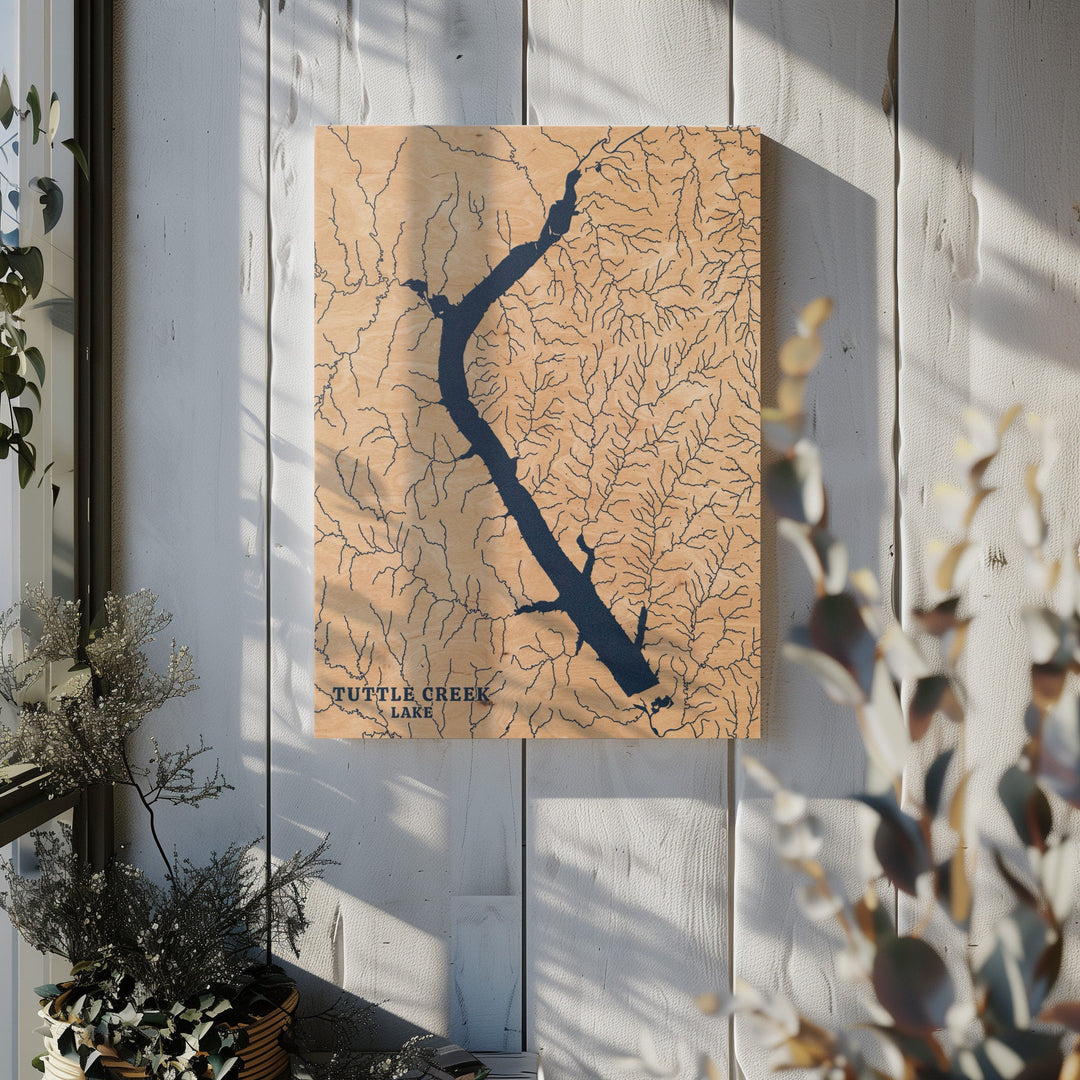 Tuttle Creek Lake, Kansas Lake Map