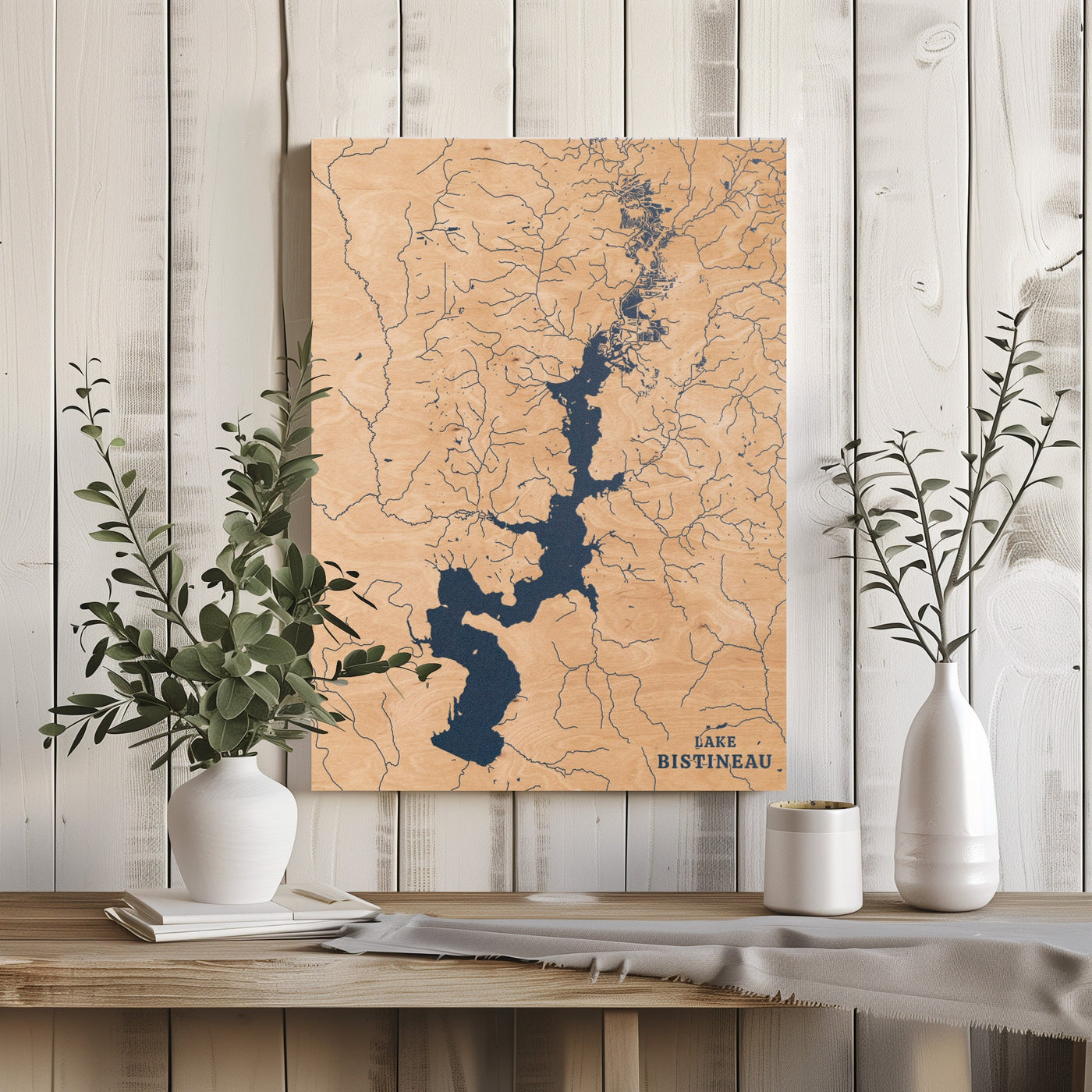 Lake Bistineau Louisiana Custom Lake Map