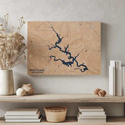 Prettyboy Reservoir Maryland Custom Lake Map