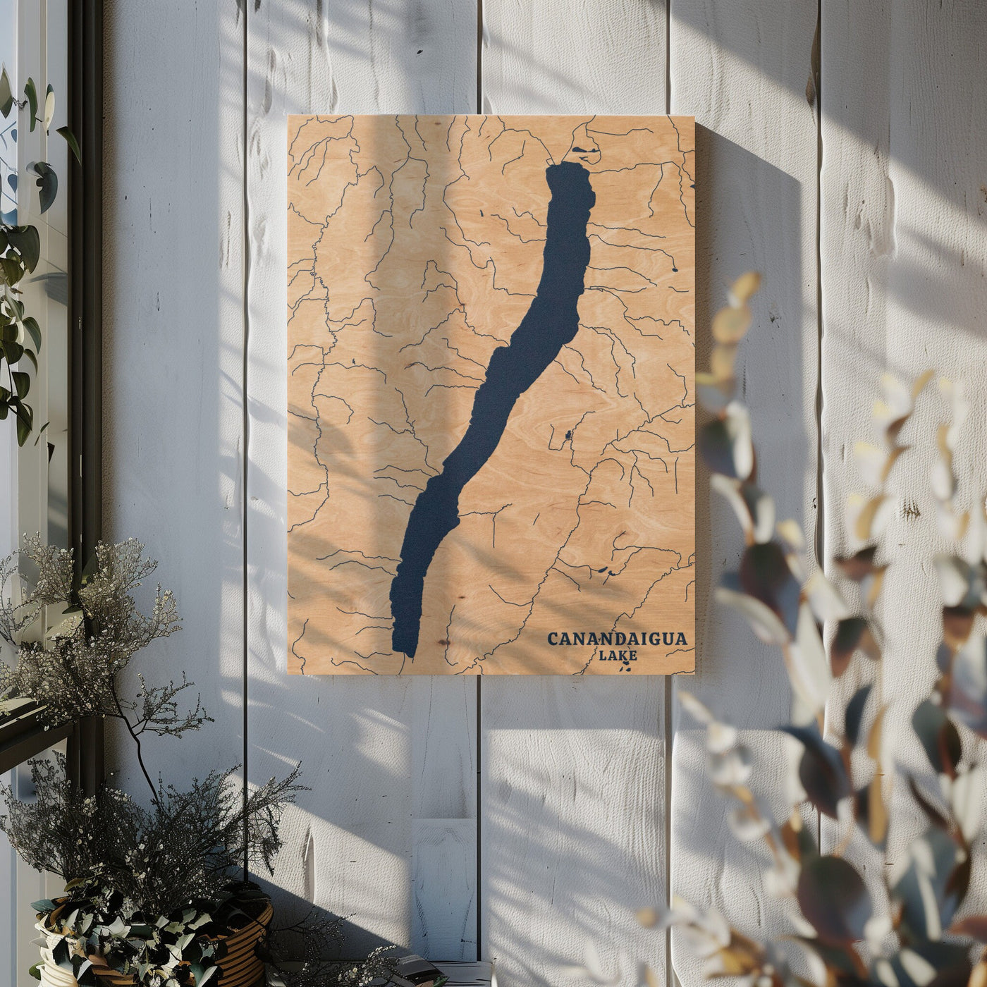 Canandaigua Lake New York Custom Lake Map