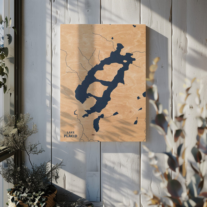 Lake Placid, New York Lake Map