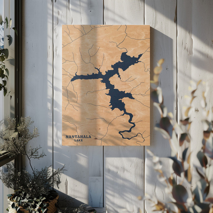 Nantahala Lake, North Carolina Lake Map