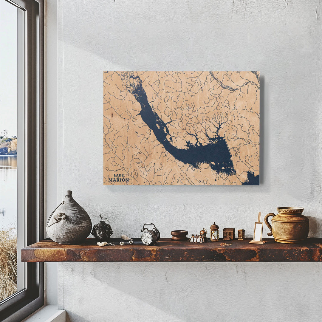 Lake Marion, South Carolina Lake Map