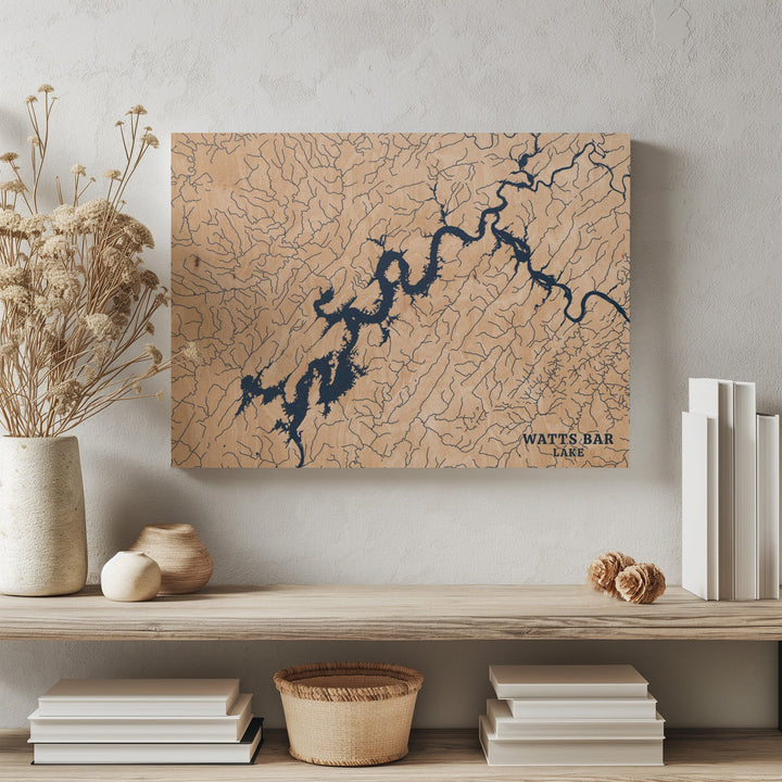 Watts Bar Lake, Tennessee Lake Map