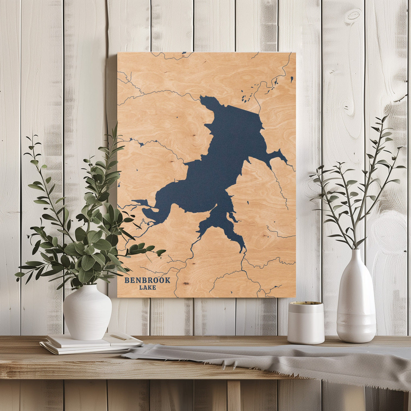 Benbrook Lake Texas Custom Lake Map