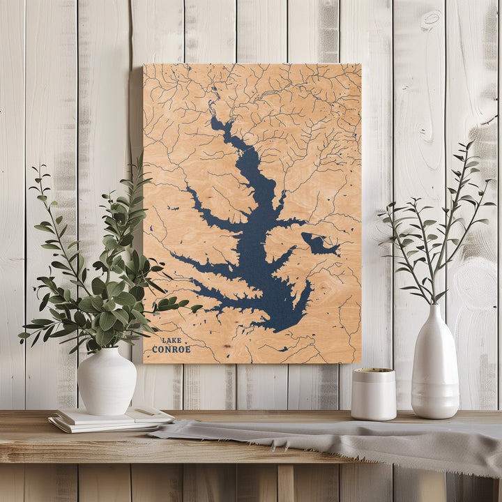Lake Conroe, Texas Lake Map