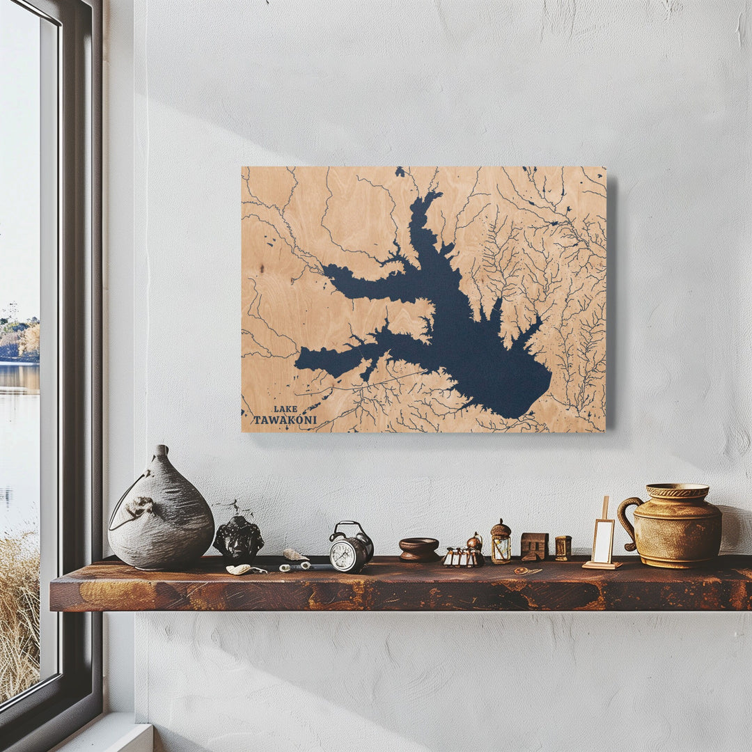 Lake Tawakoni, Texas Lake Map