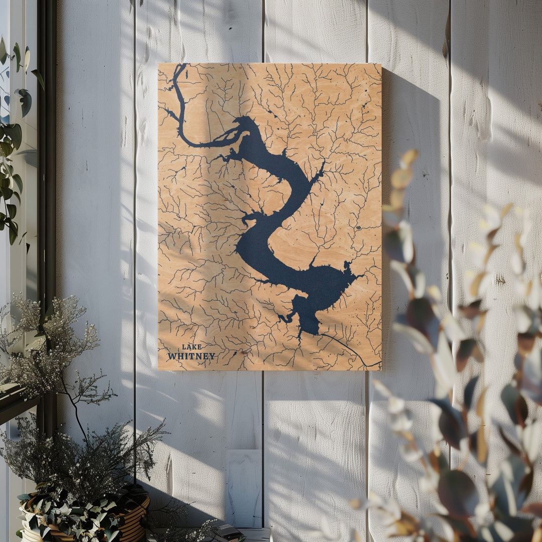Lake Whitney, Texas Lake Map