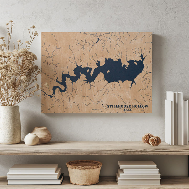Stillhouse Hollow Lake, Texas Lake Map