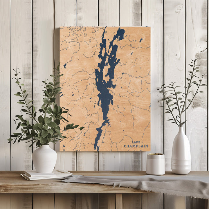 Lake Champlain, Vermont Lake Map