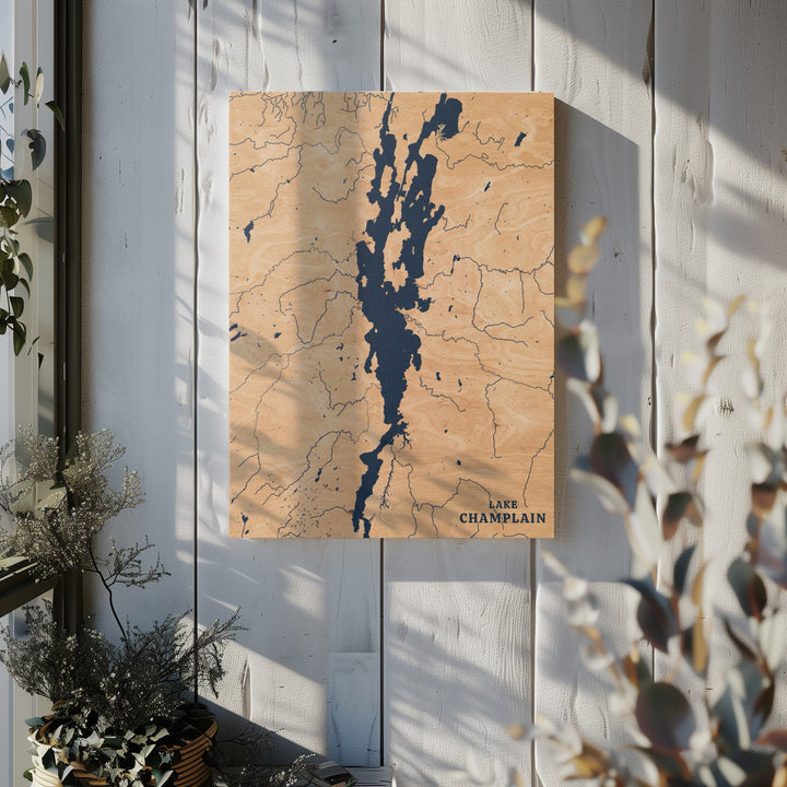 Lake Champlain, Vermont Lake Map