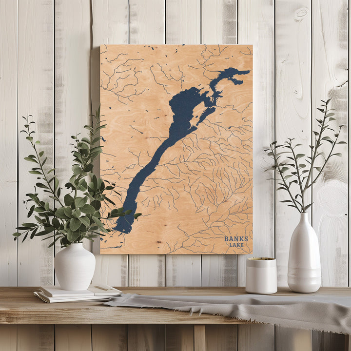 Banks Lake, Washington Lake Map