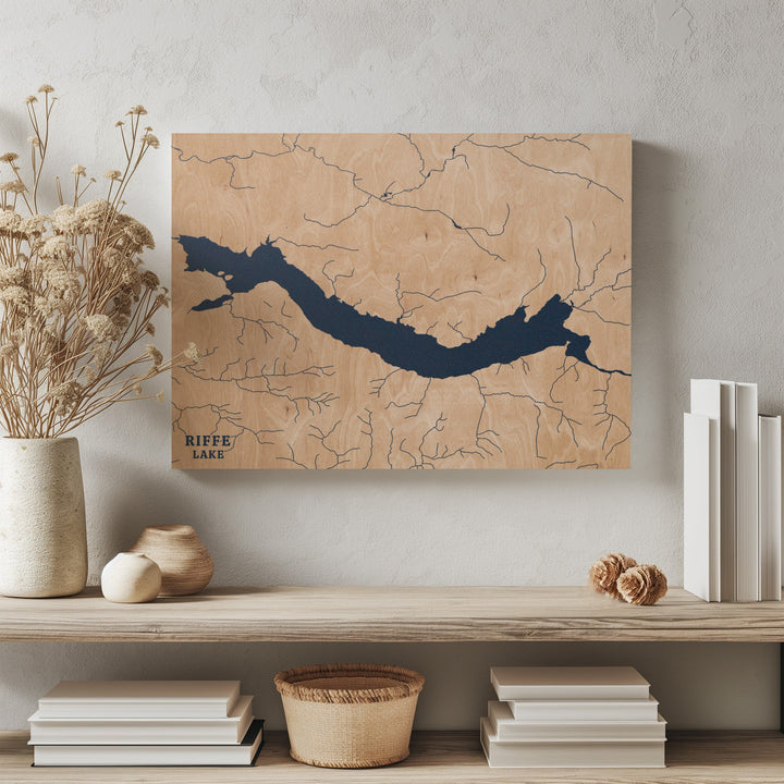 Riffe Lake, Washington Lake Map