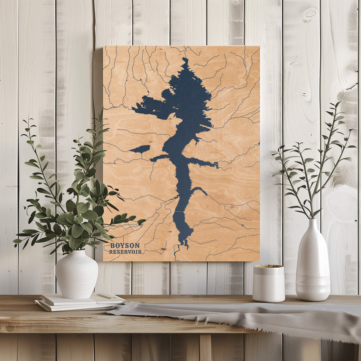 Boyson Reservoir, Wyoming Lake Map