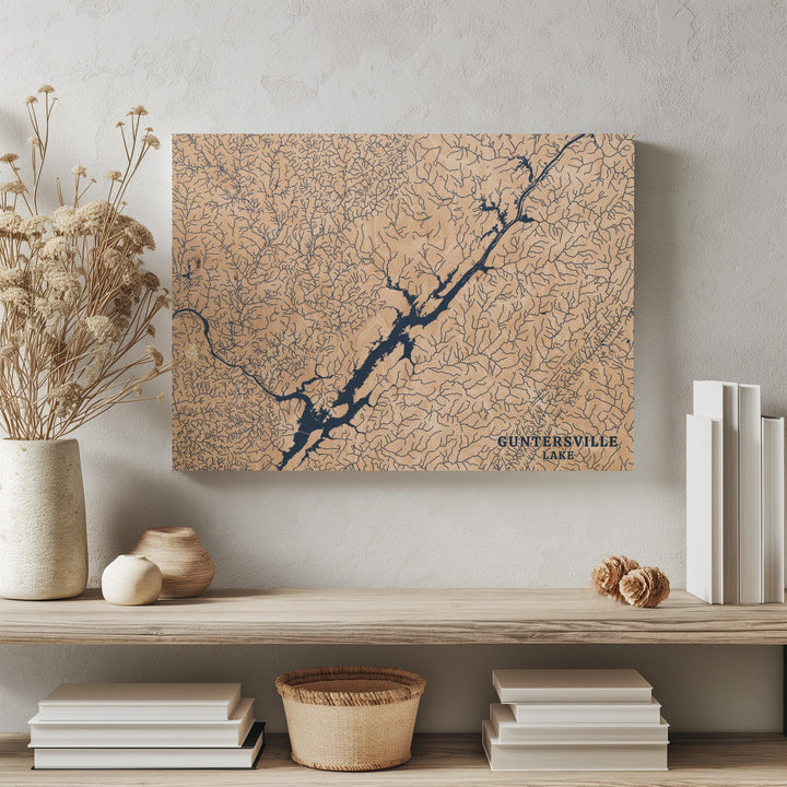 Guntersville Lake, Alabama Lake Map
