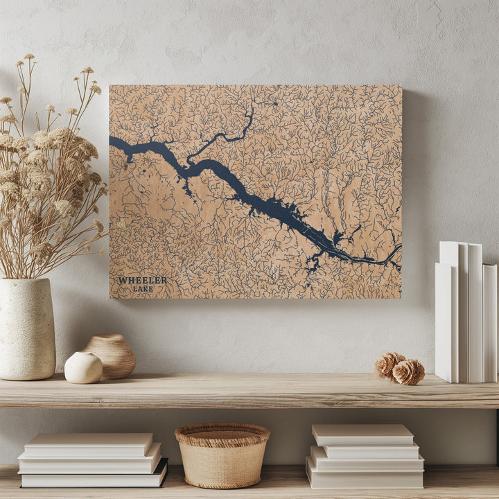 Wheeler Lake, Alabama Lake Map