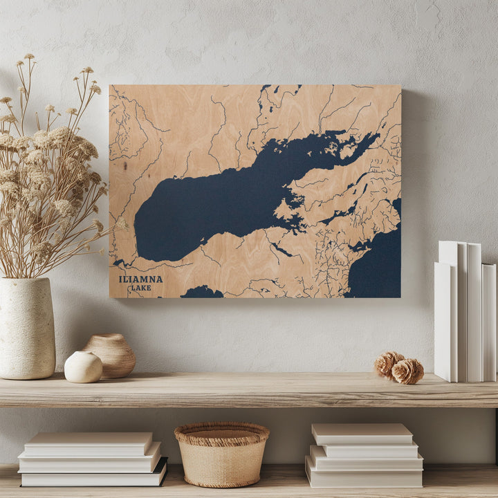 Iliamna Lake, Alaska Lake Map
