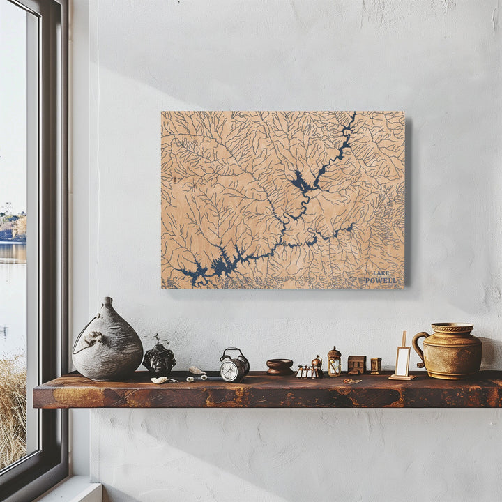 Lake Powell, Arizona Lake Map