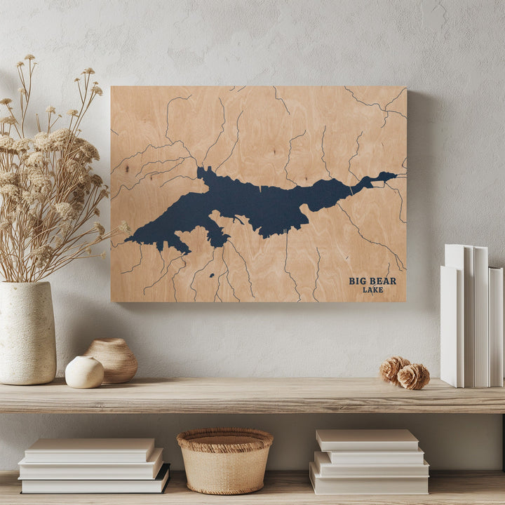 Big Bear Lake, California Lake Map