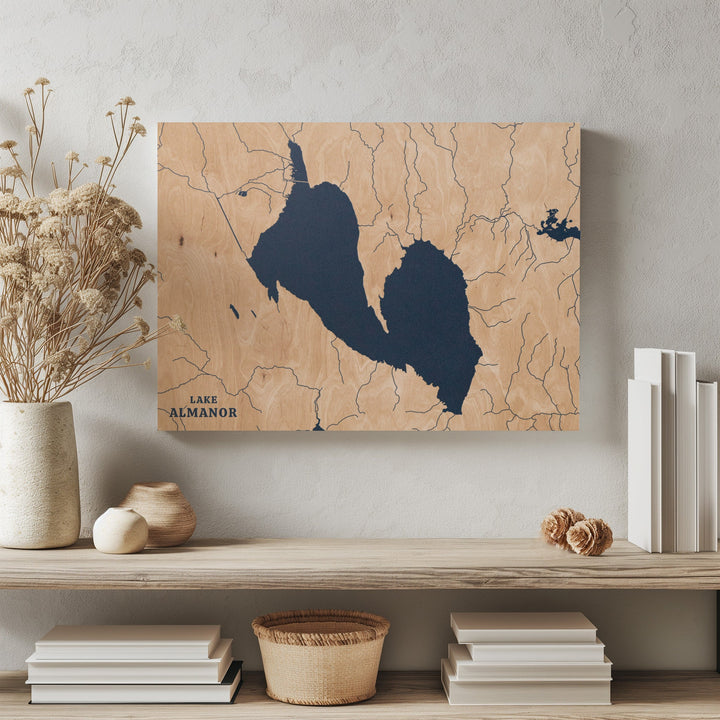 Lake Almanor, California Lake Map