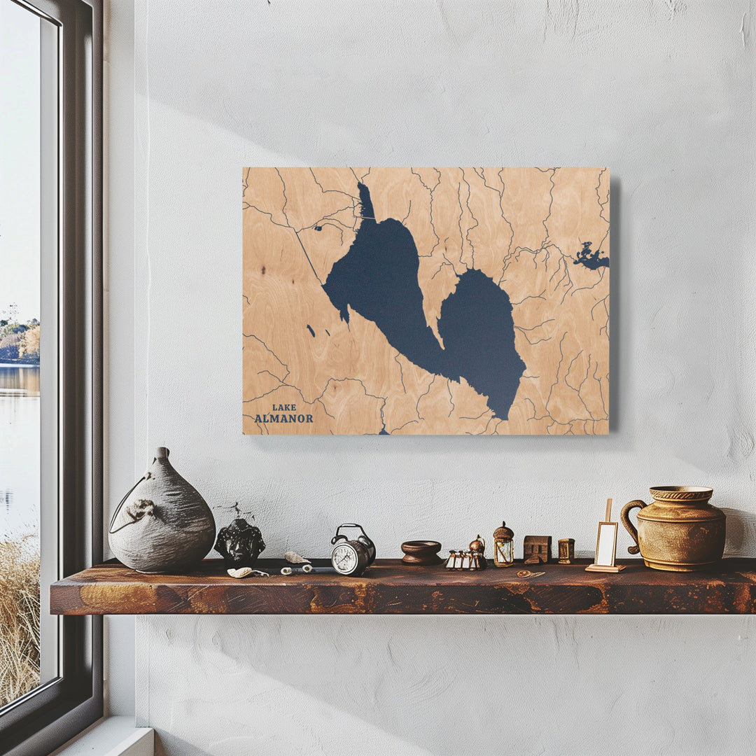 Lake Almanor, California Lake Map