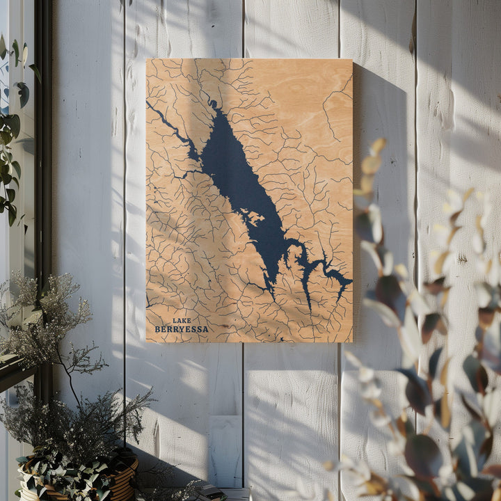 Lake Berryessa, California Lake Map