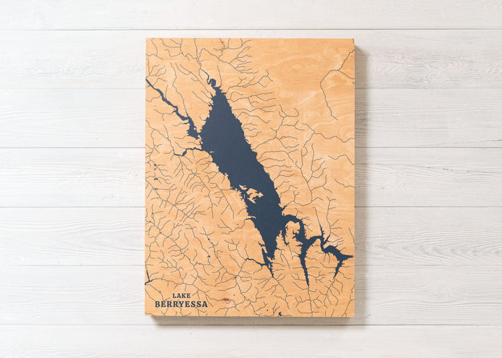 Lake Berryessa, California Lake Map