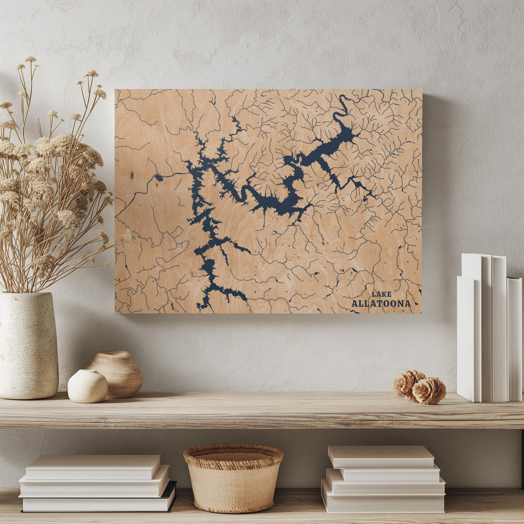 Lake Allatoona, Georgia Lake Map